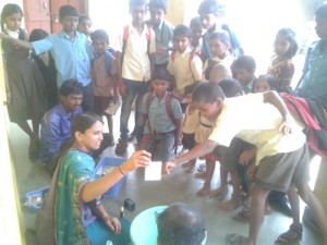 water quality chech with childrens